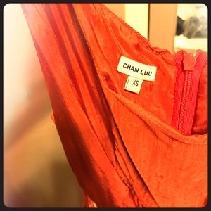 Beautiful 100% silk dress with velvet tie.